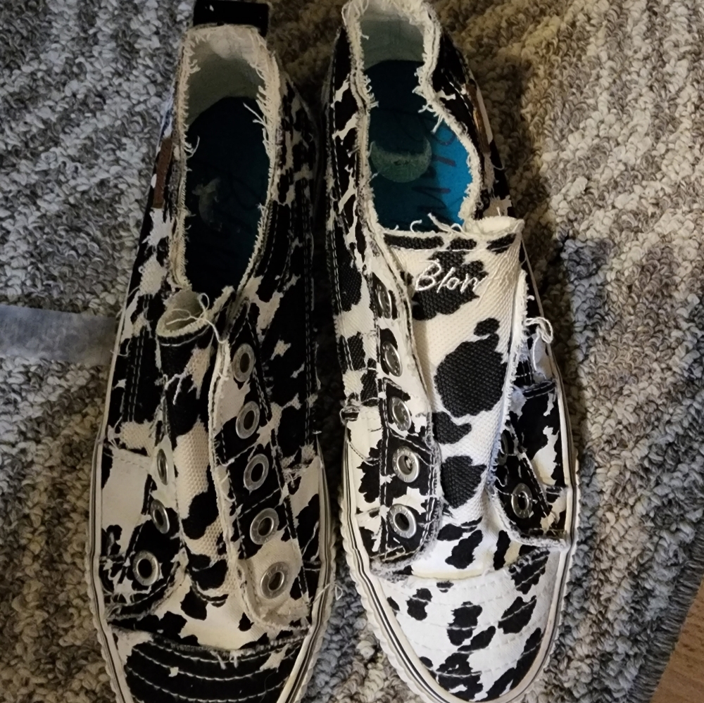 Cowprint shoes